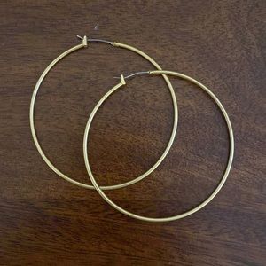 Madewell thin gold hoops